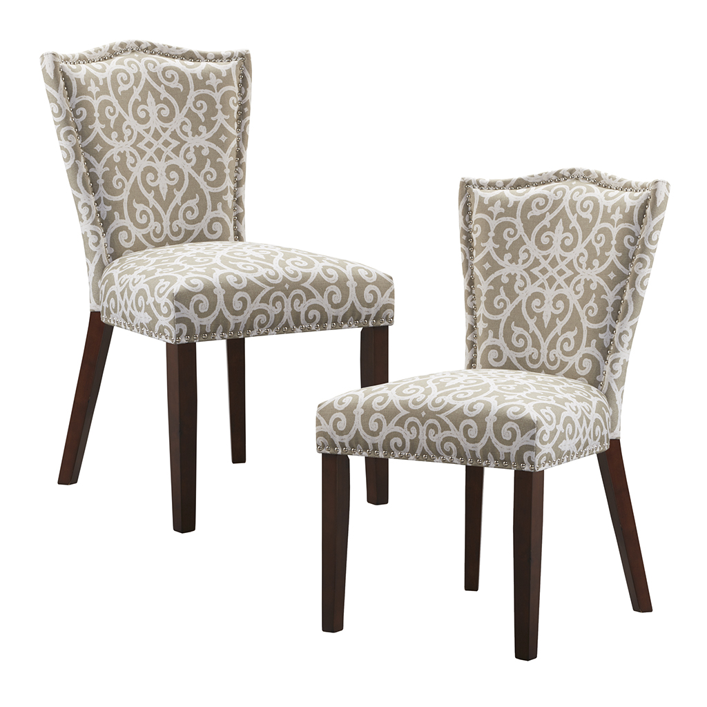 

Madison Park - Nate Dining Chair (Set of 2) - Taupe - See below