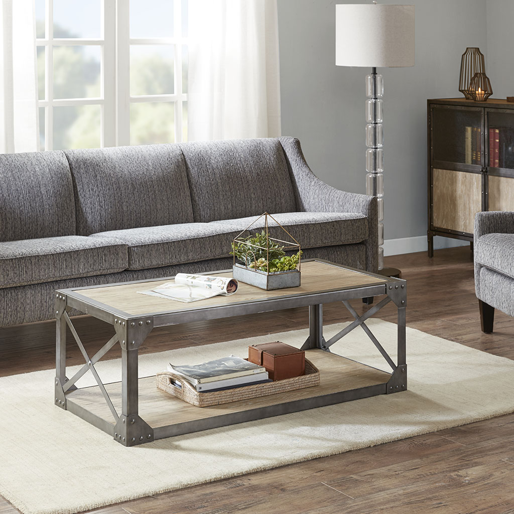 

Madison Park - Cirque X Coffee Table - Natural - See below