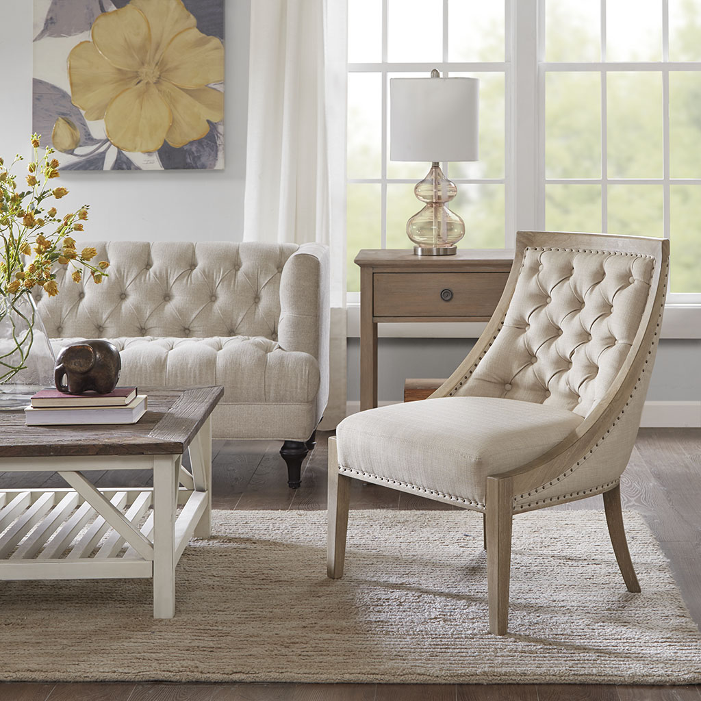 

Madison Park - Christy Accent Chair - Natural - See below