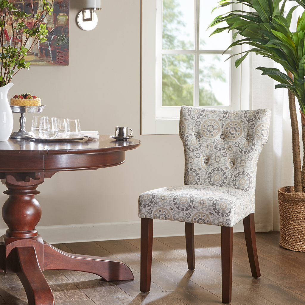 

Madison Park - Avila Tufted Back Dining Chair (Set of 2) - Taupe - See below
