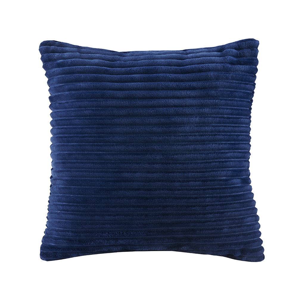 

Premier Comfort - Parker Corduroy Plush Square Pillow - Navy - 20x20