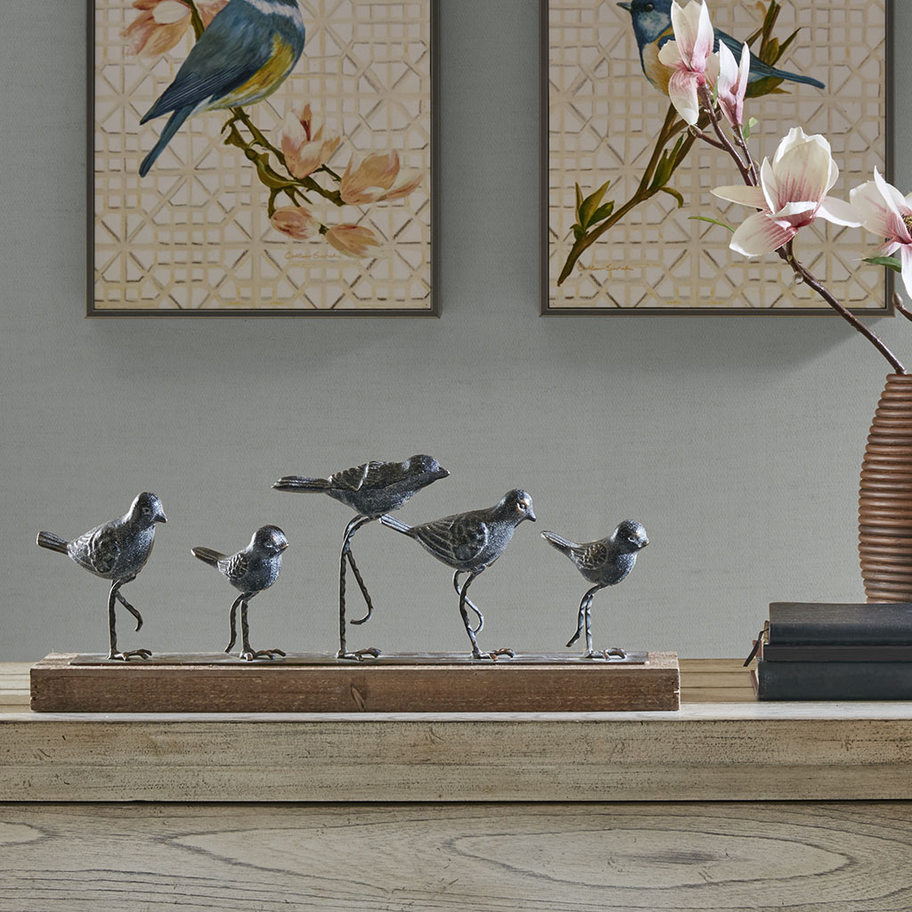 

Madison Park - Birds Decor - Rusty/Brown - See below