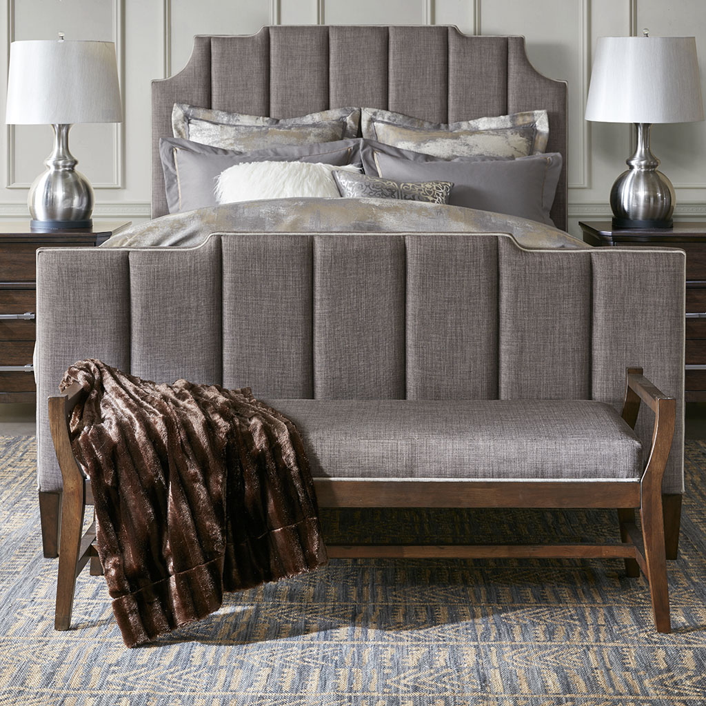 

Madison Park Signature - Madison Park Signature Wesley Bench - Dark Gray - See below