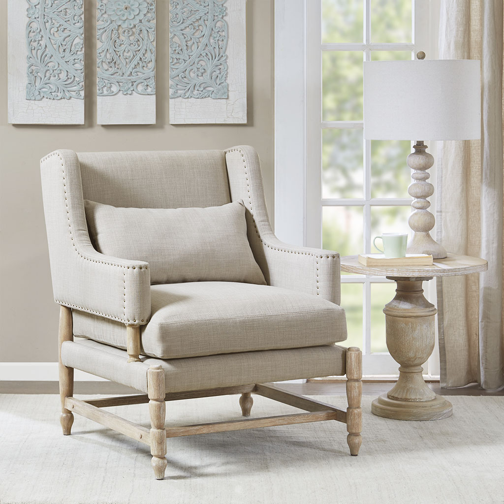 

Madison Park - Stanwell Accent Chair - Light Grey - See below