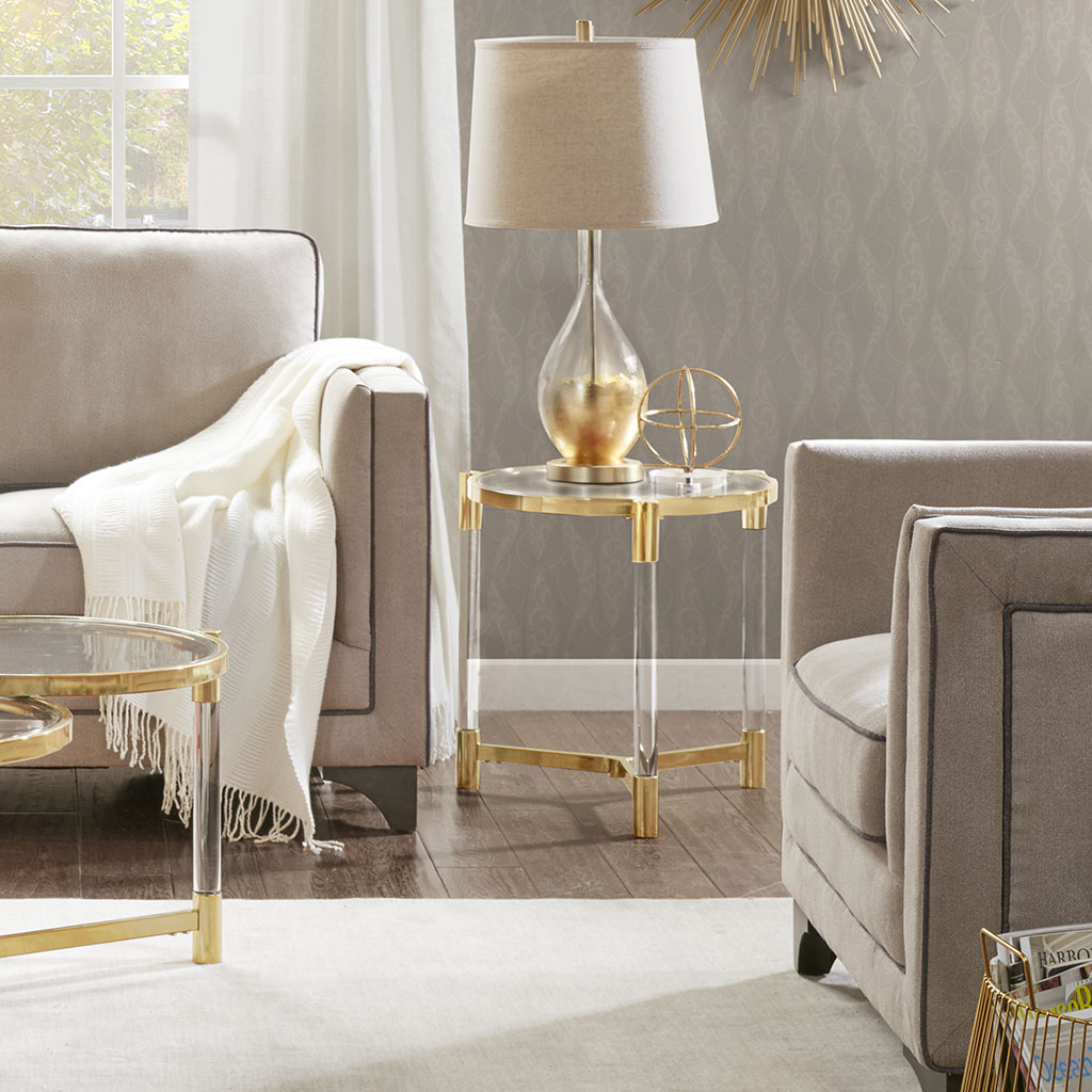 

Madison Park - Bethel End Table - Gold - See below