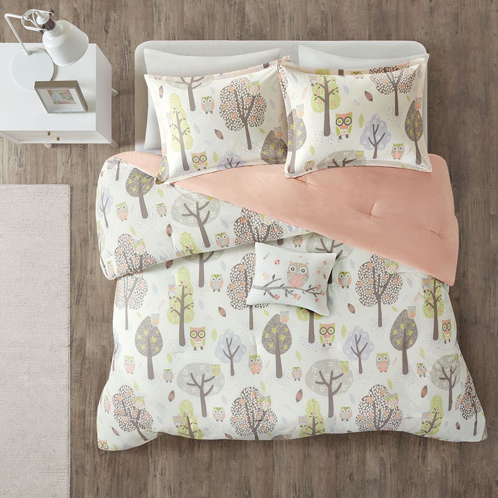 

Urban Habitat Kids - Twyla Cotton Printed Comforter Set - Purple/Pink - Twin