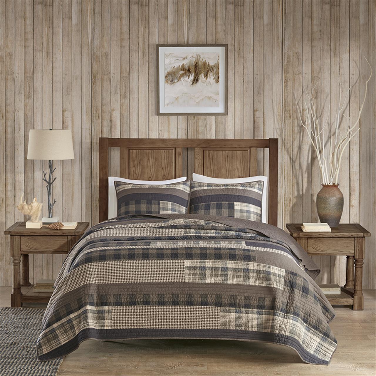 

Woolrich - Winter Plains Quilt Mini Set - Taupe - Full/Queen