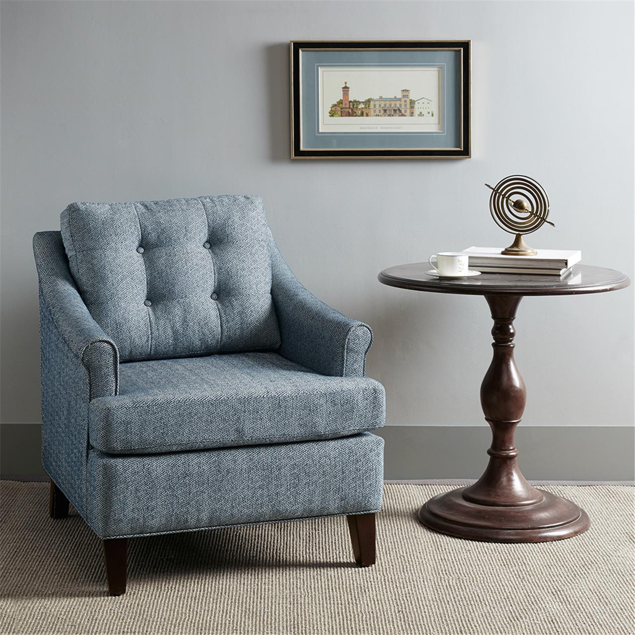 

Madison Park - Charleston Tufted Club Chair - Navy - See below
