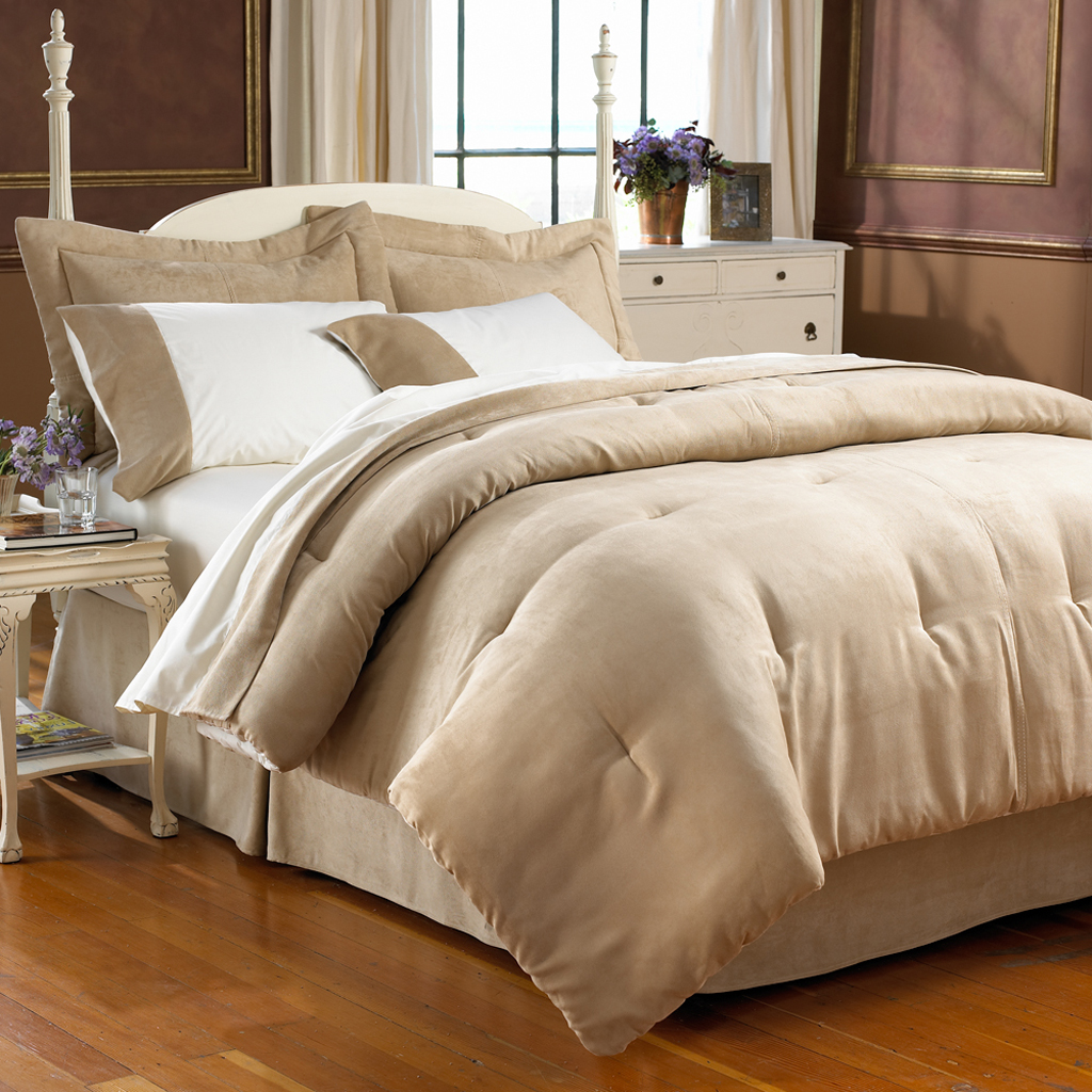 

Main Street - Microsuede Bed In A Bag - Beige - Queen