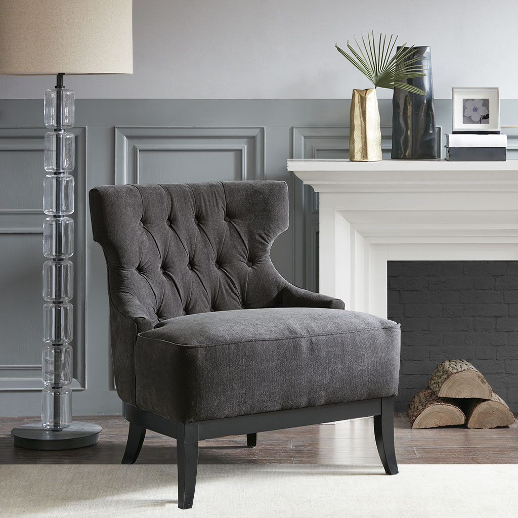 

Madison Park Signature - Walter Accent Chair - Dark Gray - See below