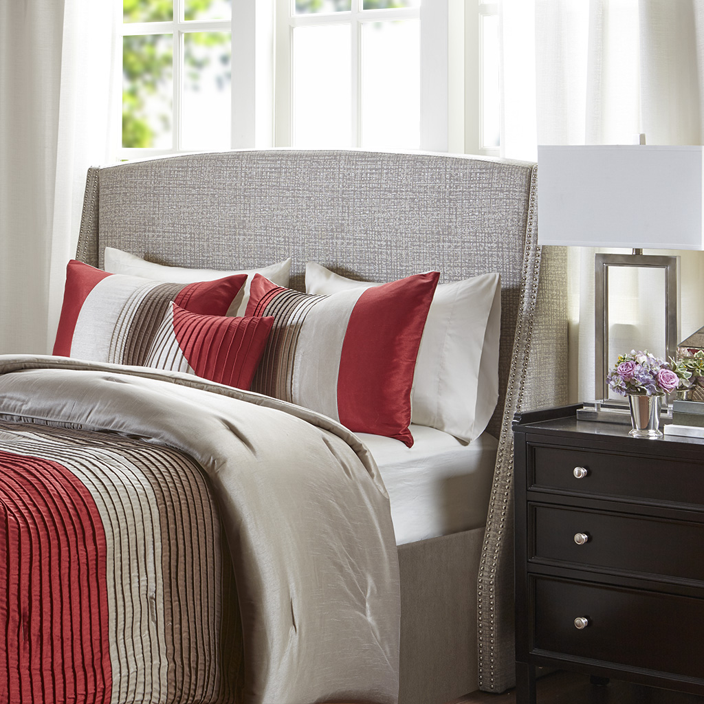 

Madison Park - Kendra Upholstery Headboard - Beige - Queen