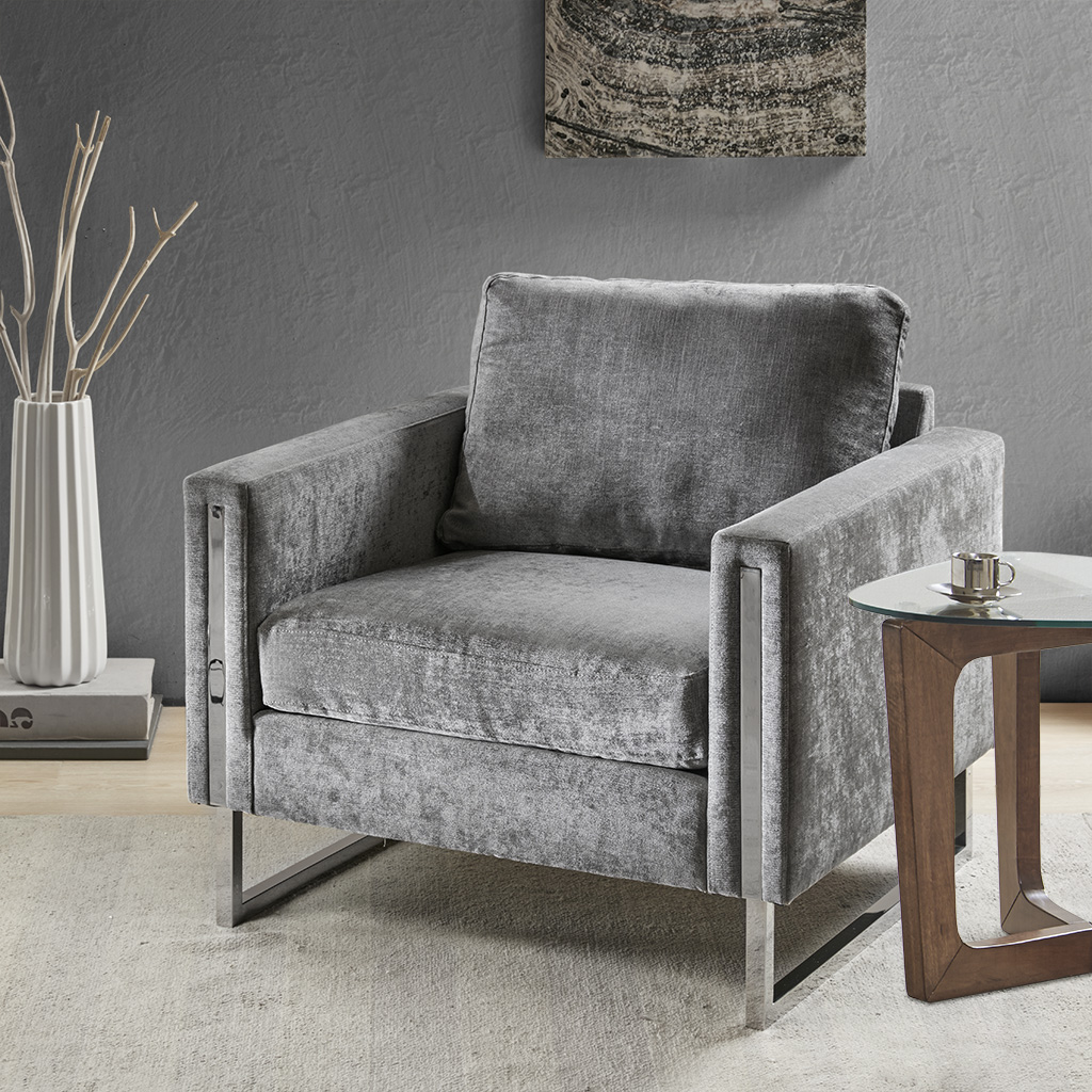 

INK+IVY - Madden Accent Chair - Grey - See below
