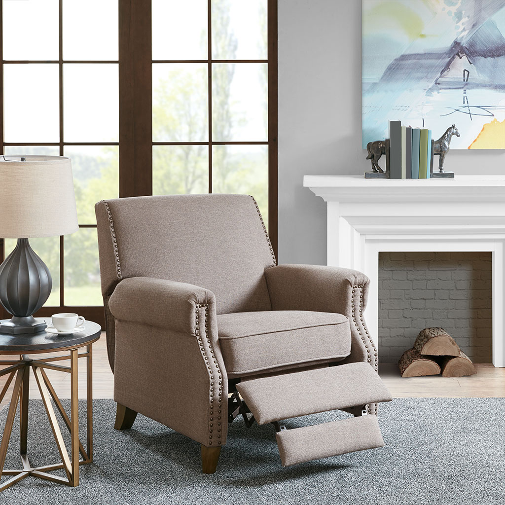 

Madison Park - Julian Push Back Recliner - Grey - See below