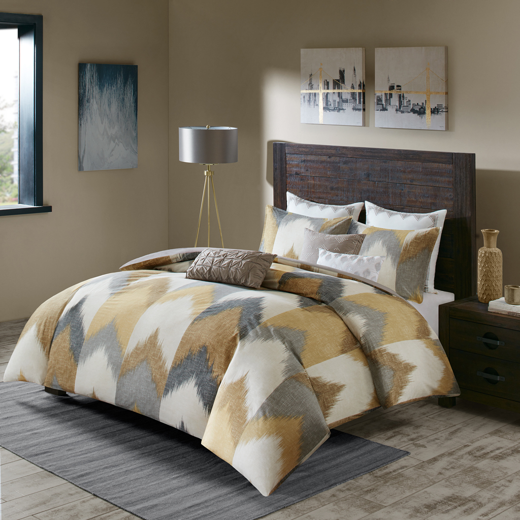 

INK+IVY - Alpine Cotton Comforter Mini Set - Yellow - Full/Queen