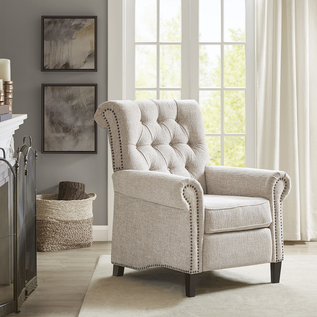 

Madison Park - Aidan Recliner Chair - Cream - See below