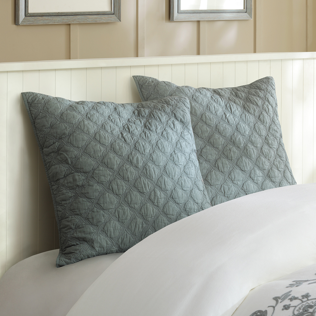 

Harbor House - Luciana Euro Sham - Grey - Euro Sham