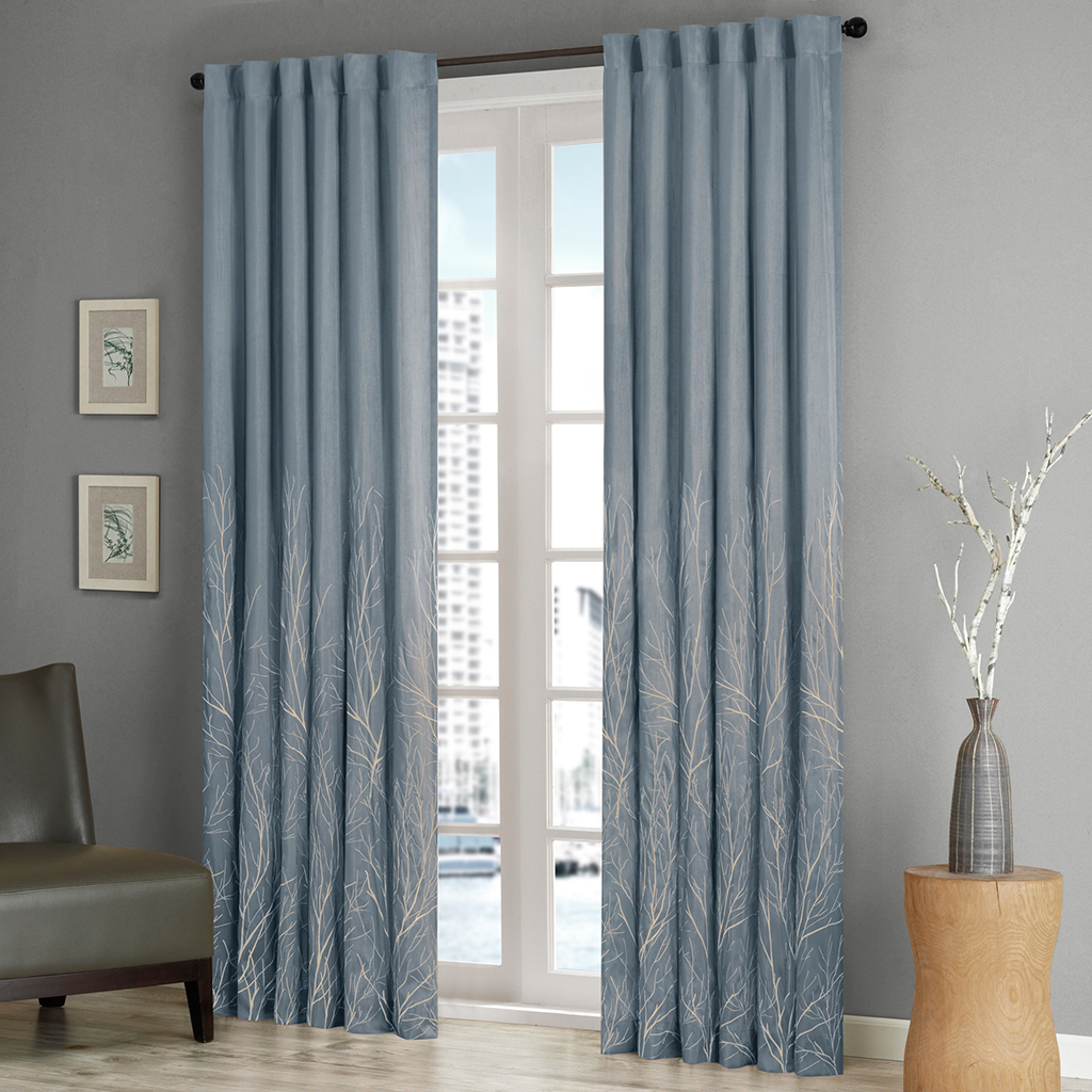 

Madison Park - Andora Window Panel - Blue - 95" Panel