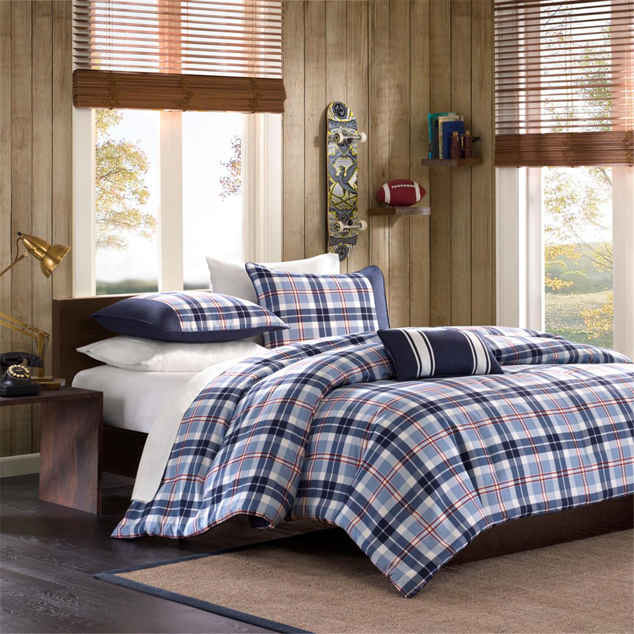 

Mi Zone - Elliot Duvet Cover Set - Blue - Twin/Twin XL