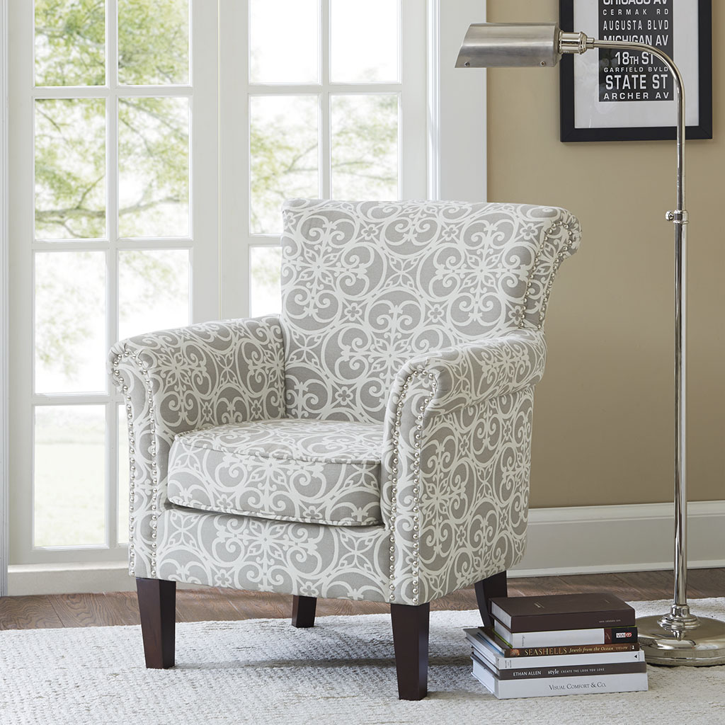 

Madison Park - Brooke Tight Back Club Chair - Grey - See below