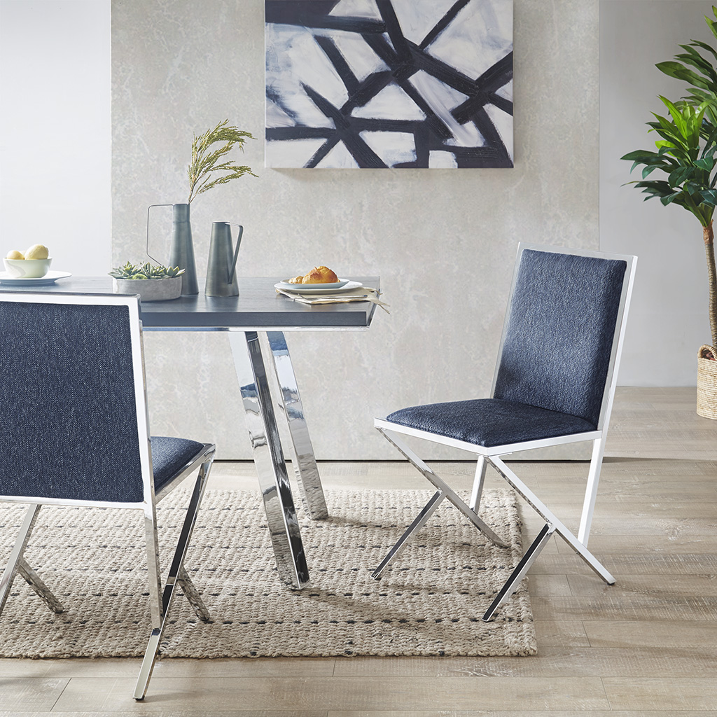 

INK+IVY - Obsidian Dining Side Chair (Set Of 2) - Blue - See below