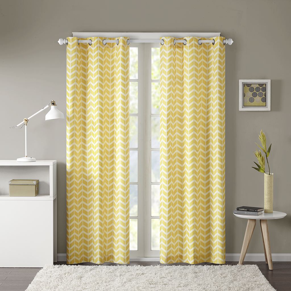 

Style Lab - Emery Window Curtain Pair - Yellow - 37x84