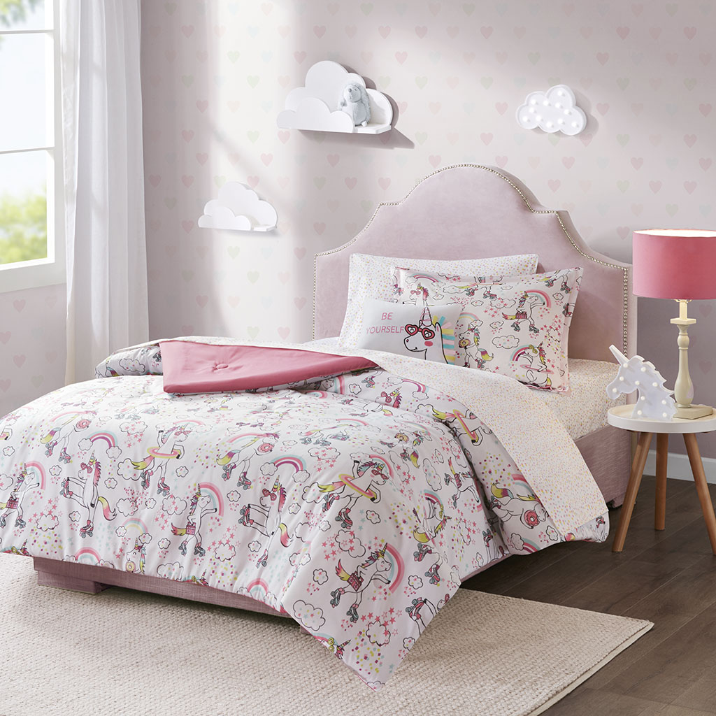 

Mi Zone Kids - Peggy Complete Bed and Sheet Set - White - Twin