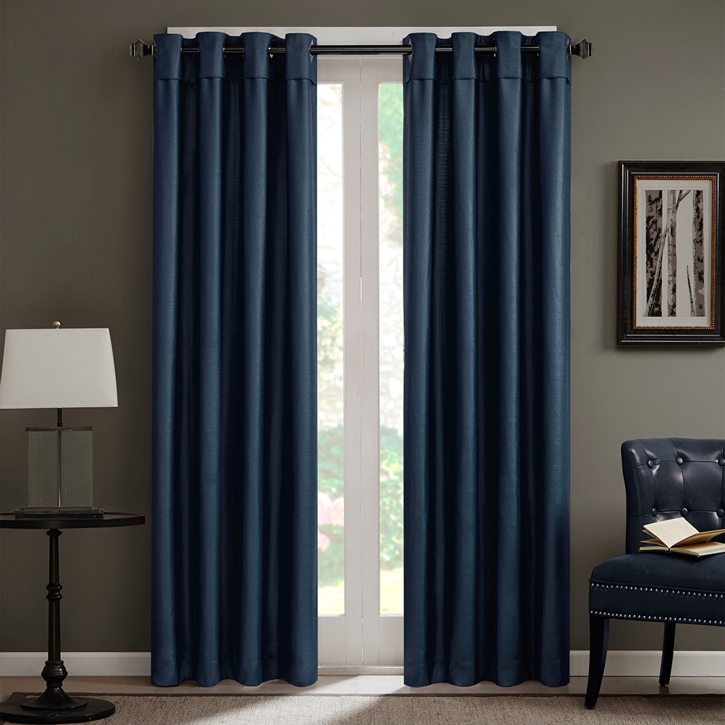 

Home Essence - Carlo Window Curtain Panel - Blue - 84" Panel