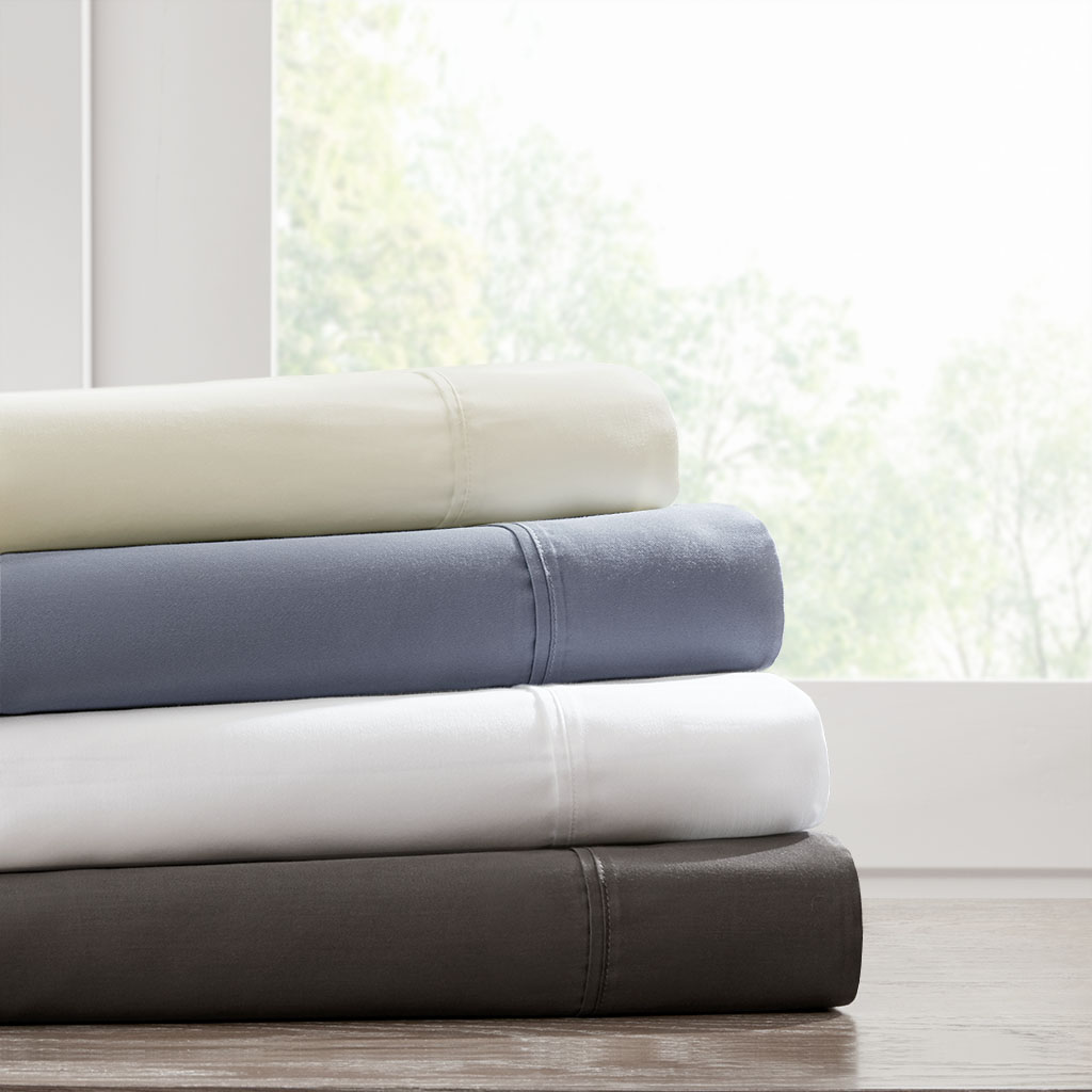 

Madison Park - 500 Thread Count Cotton Rich Sheet Set - Grey - Full