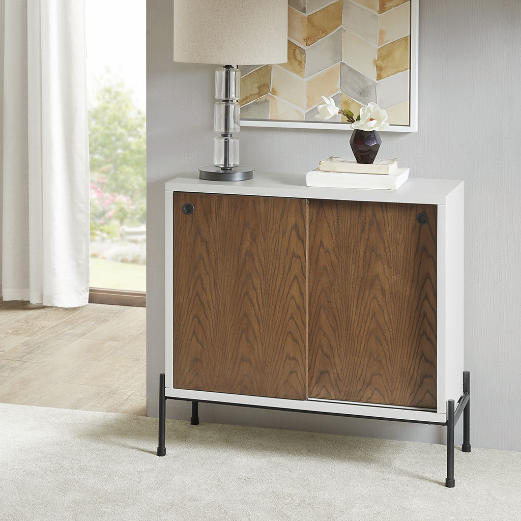 

Madison Park - Parker Accent Chest - White/Pecan - See below