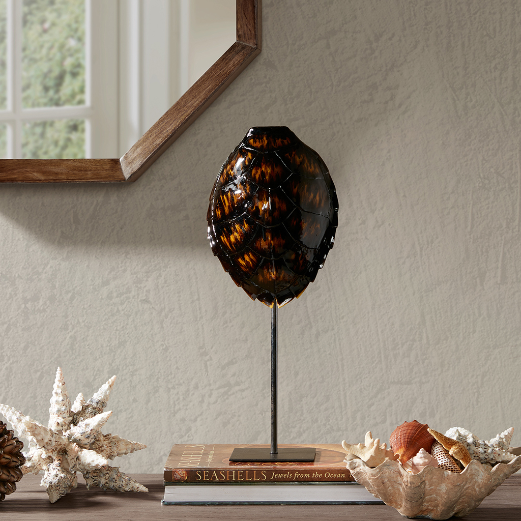 

Madison Park Signature - Chester Turtle Shell Figurine - Dark Brown - See below