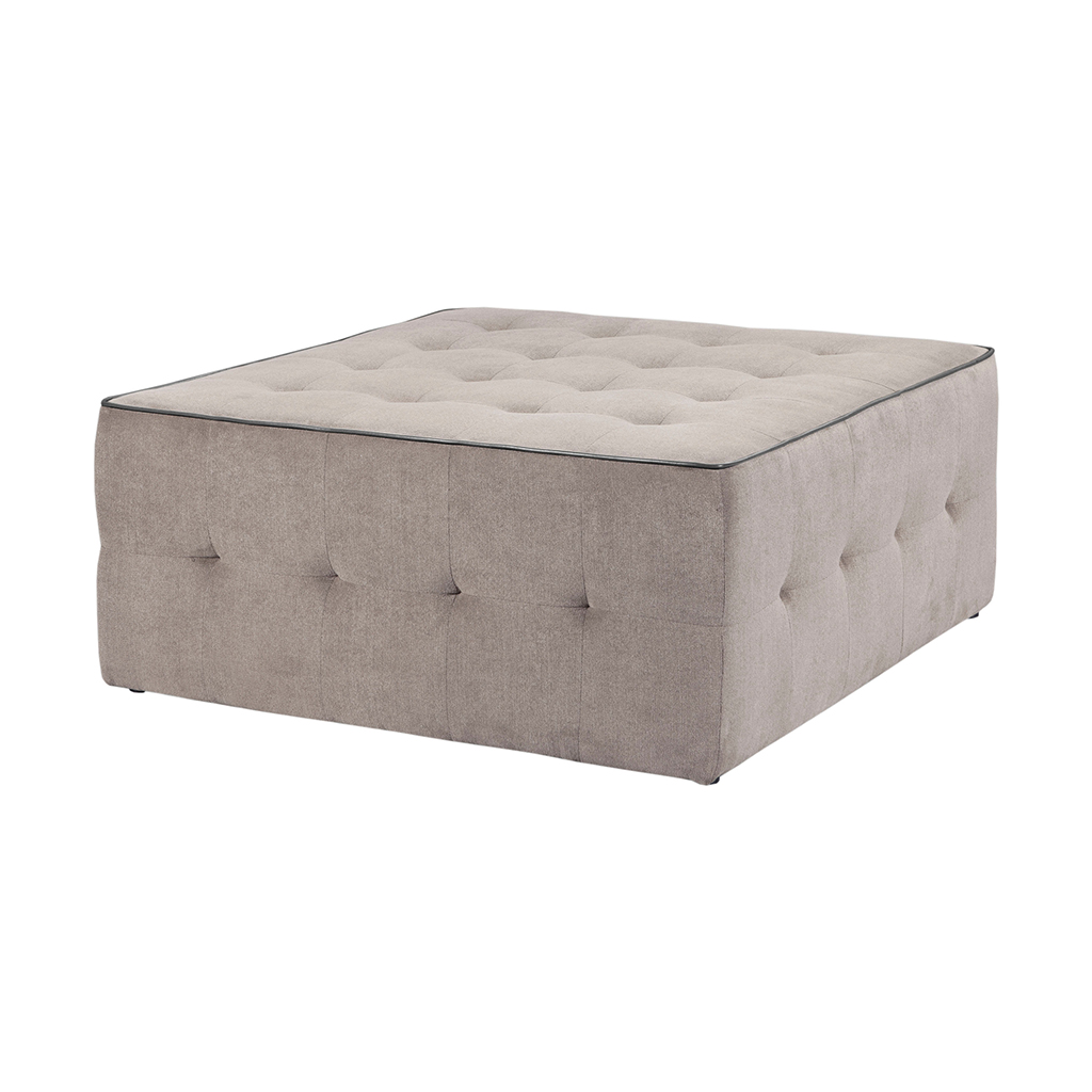 

Madison Park - Zeus Oversized Cocktail Ottoman - Grey - See below