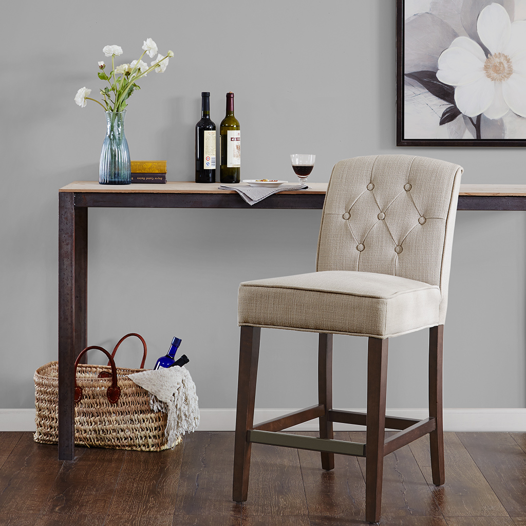 

Madison Park - Marian Tufted Counter Stool - Tan - See below