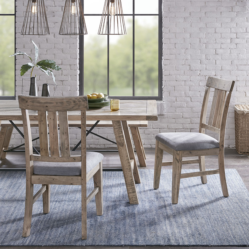 

INK+IVY - Sonoma Dining Side Chair(Set of 2pcs) - Natural/Grey - See below