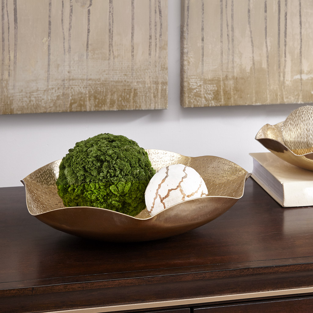 

Madison Park - Ryder Hex Bowl - Gold - Medium