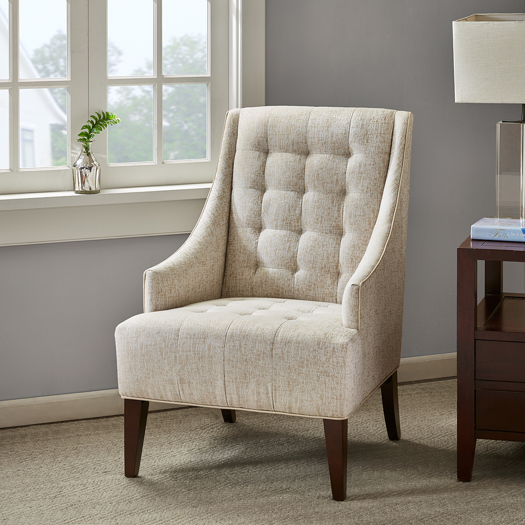 

Madison Park - Easton Accent Chair - Cream - See below