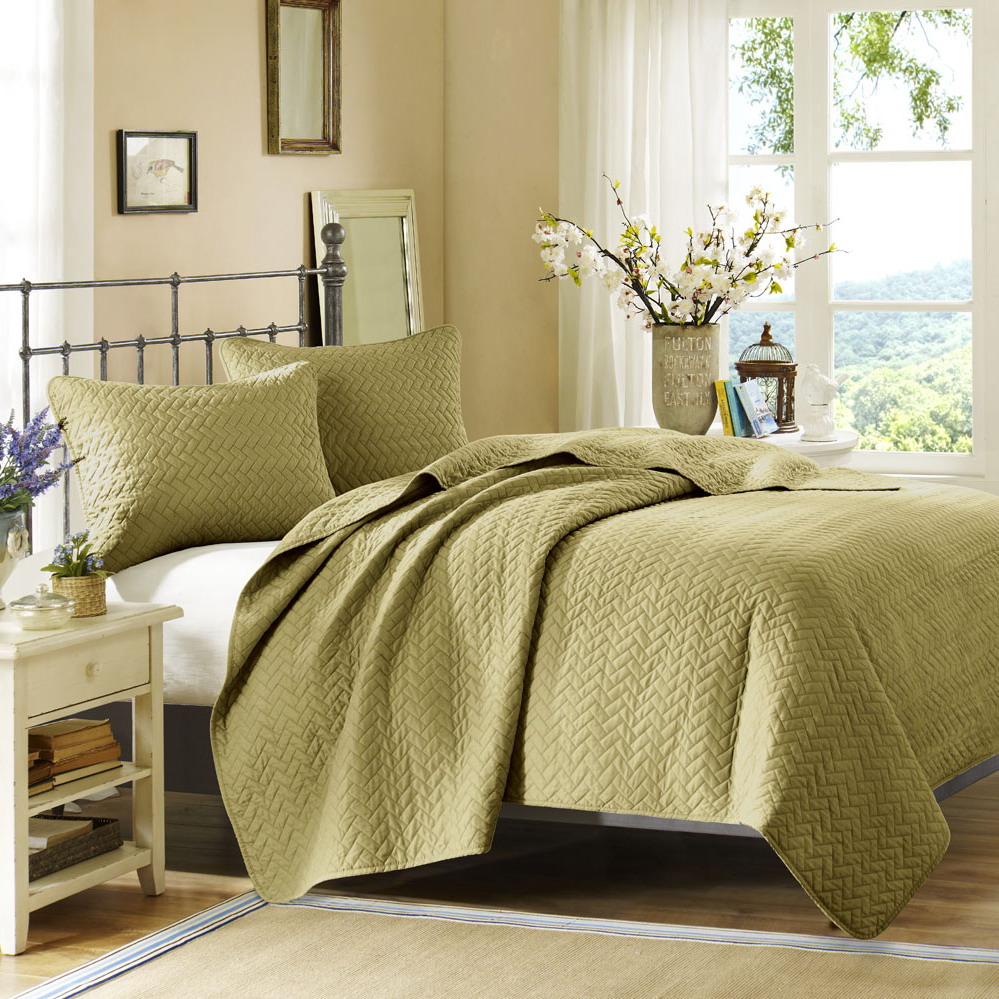 

Hampton Hill - Velvet Touch Coverlet Mini Set - Cilantro - King