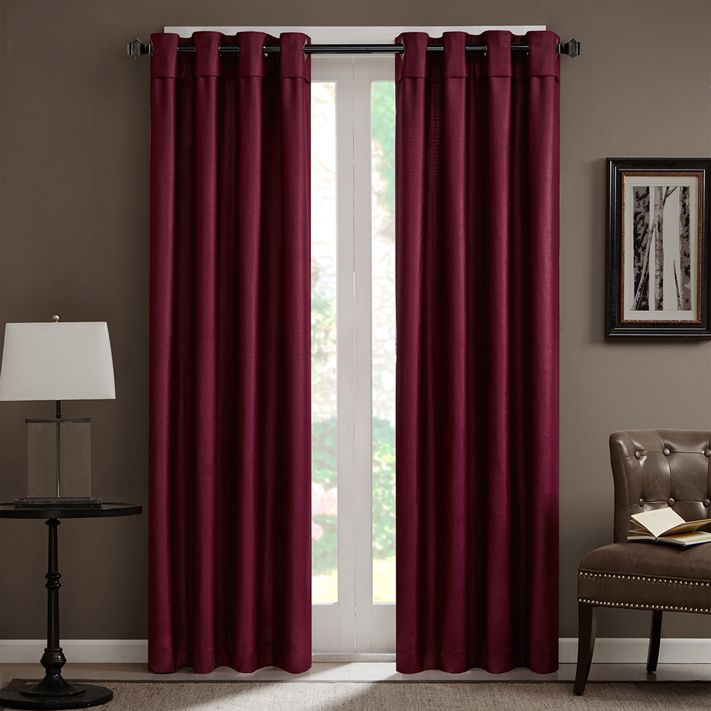 

Home Essence - Carlo Window Curtain Panel - Wine - 84" Panel