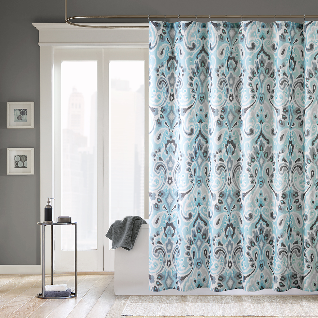 

Madison Park - Capris Shower Curtain - Blue - 72x72