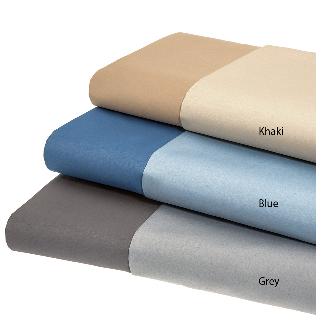 

Sleep Philosophy - 600TC Reversible Sheet Set Cotton Blend Sheet Set - Blue - Queen