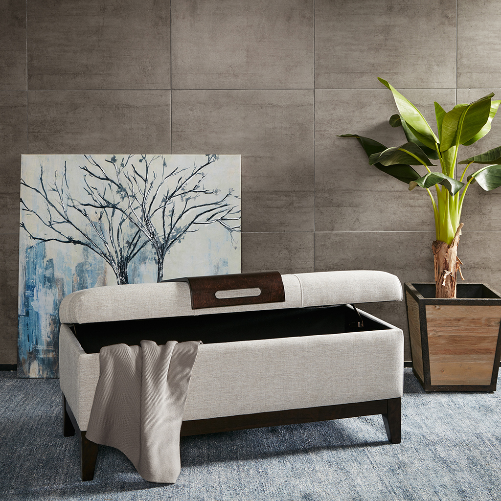 

Madison Park - Sanders Storage Bench - Heather Grey - See below