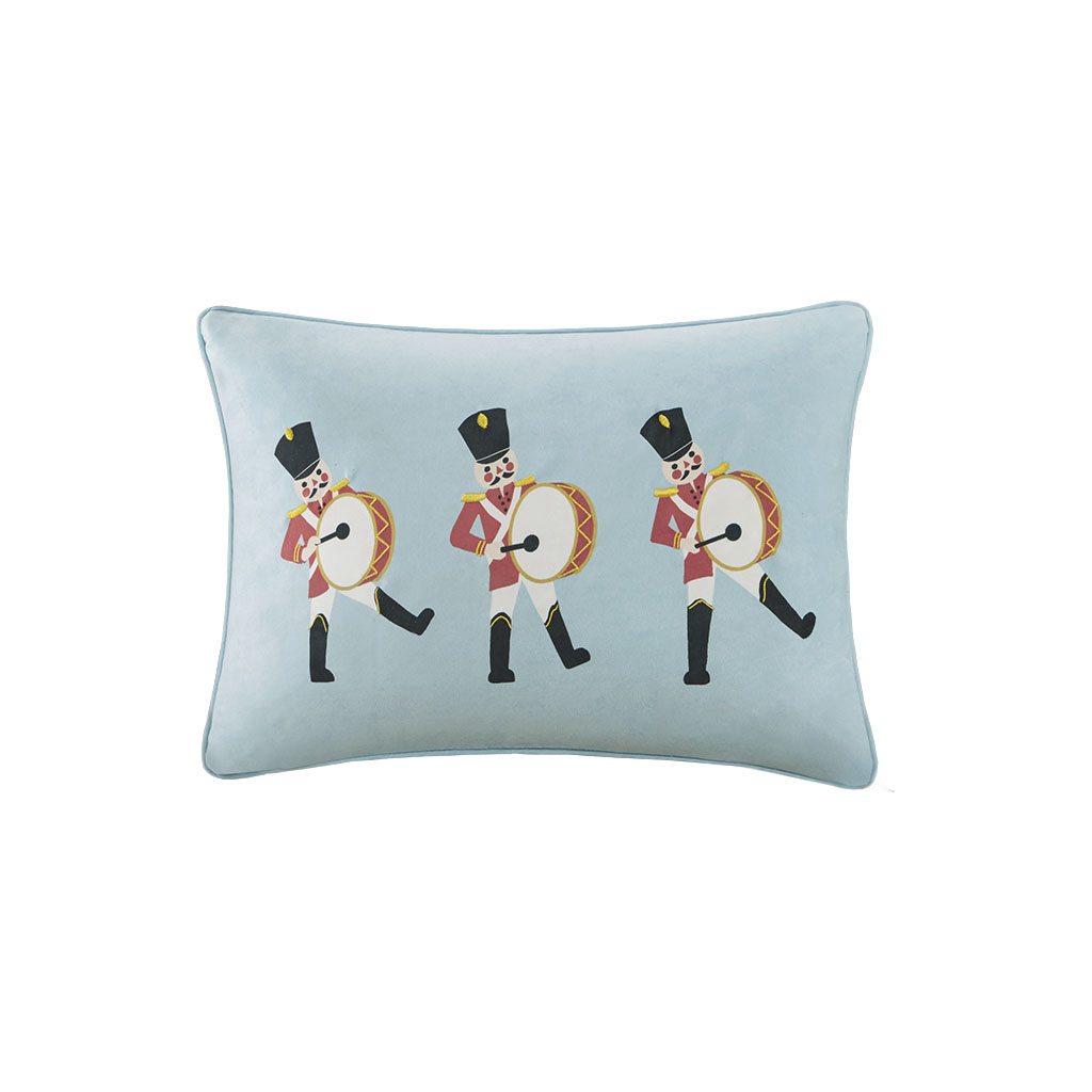 

Madison Park - Drummers' March Oblong Dec Pillow - Blue - 14x20