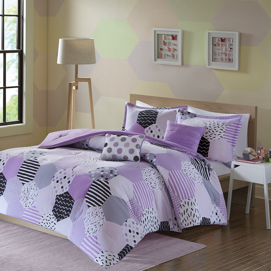 

Urban Habitat Kids - Trixie Comforter Set - Purple - Full/Queen