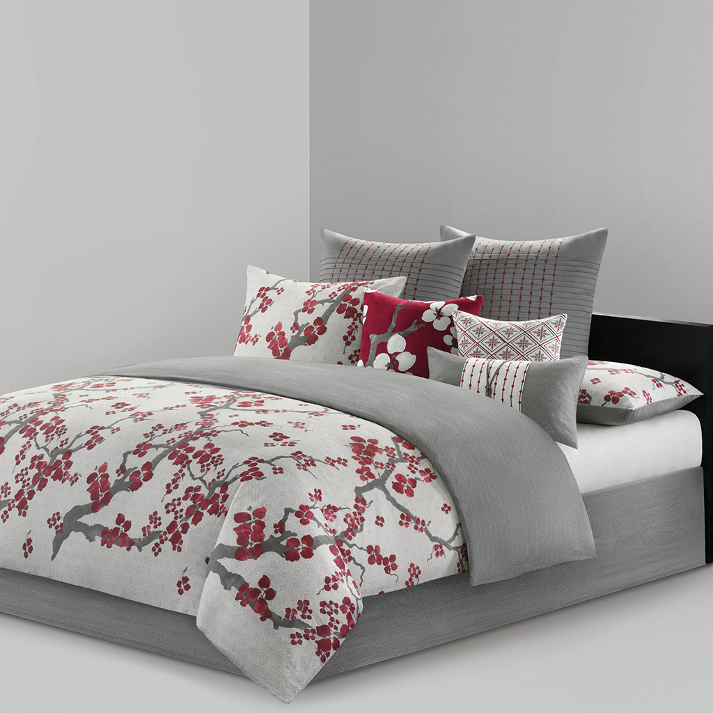 

N Natori - Cherry Blossom Comforter Set - Multi - Cal King
