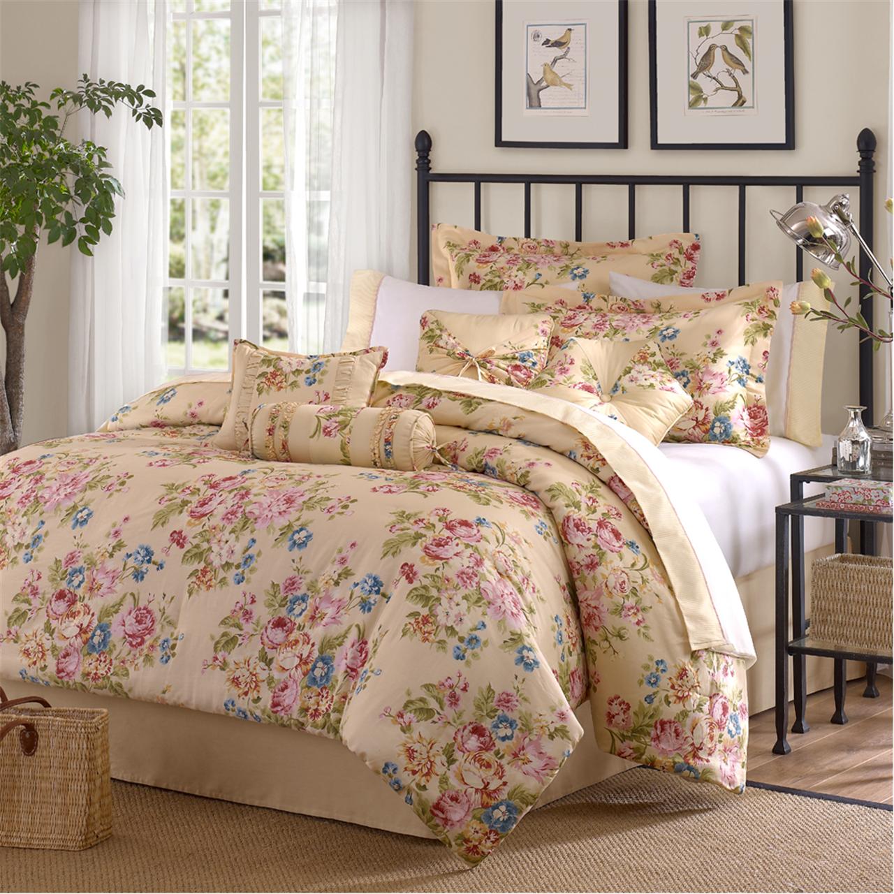 

Avenue 8 - Vintage Garden 12 Piece Comforter Set - Multi - King