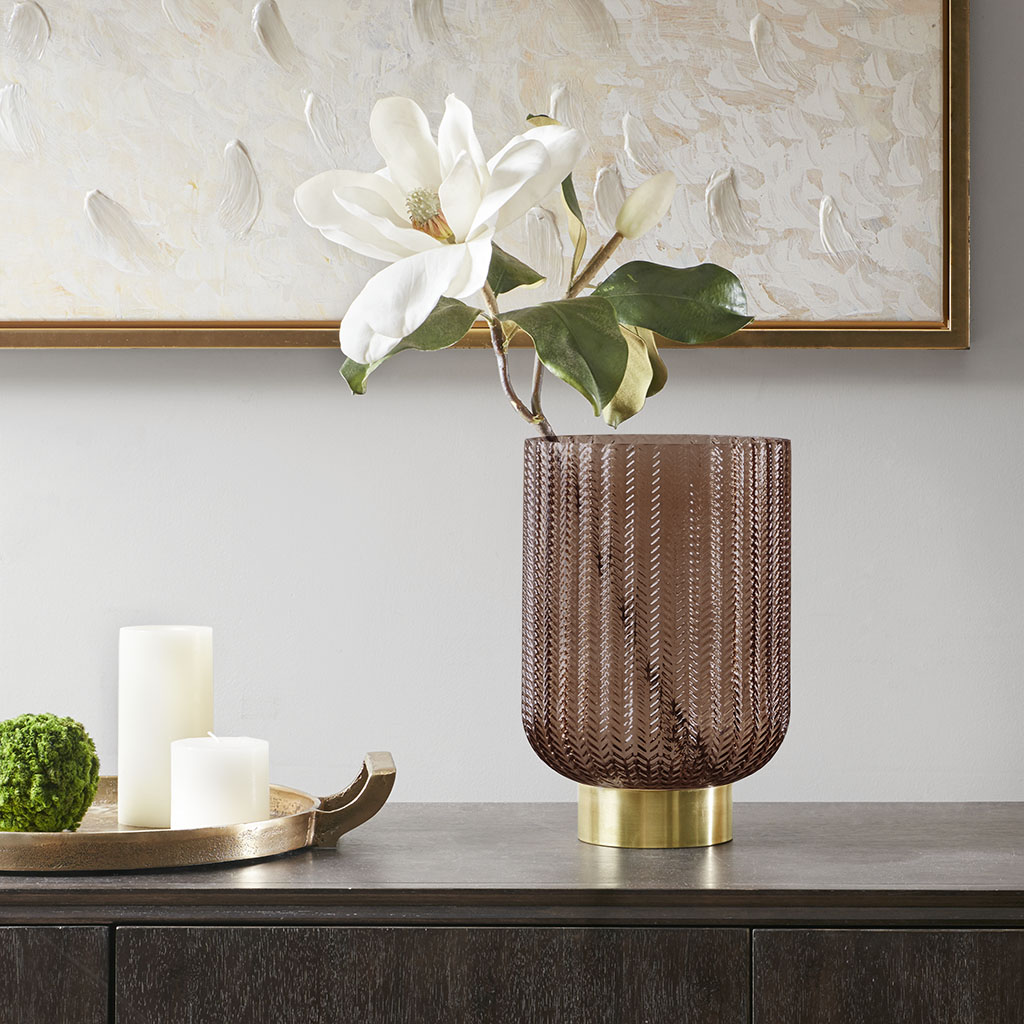 

Madison Park - Serene Textured Vase - Brown - See below