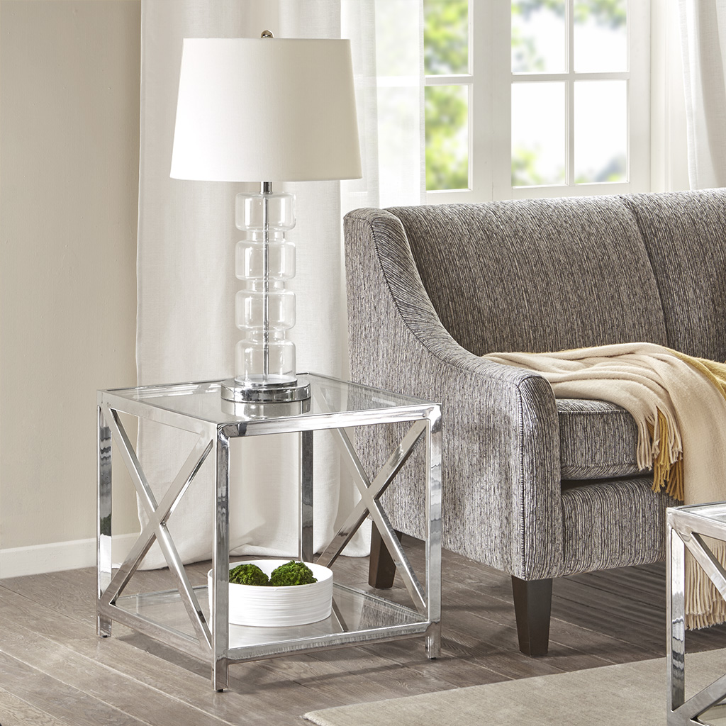 

Madison Park - Darwin End Table - Chrome - See below