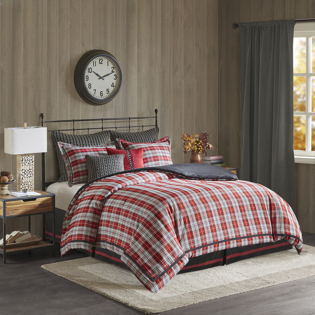 

Woolrich - Williamsport Plaid Comforter Set - Red - King