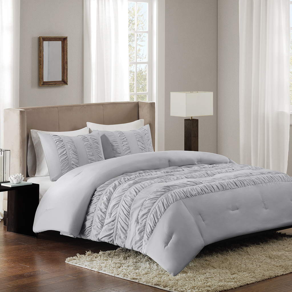 

Avenue 8 - Deanna Comforter Mini Set - Grey - Full/Queen