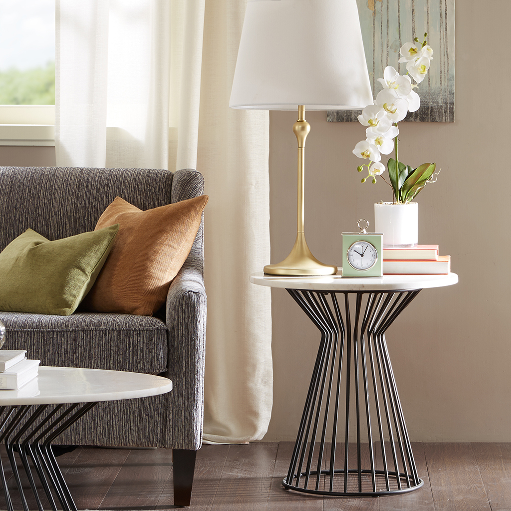 

Madison Park - Marbury End Table - Black/White - See below