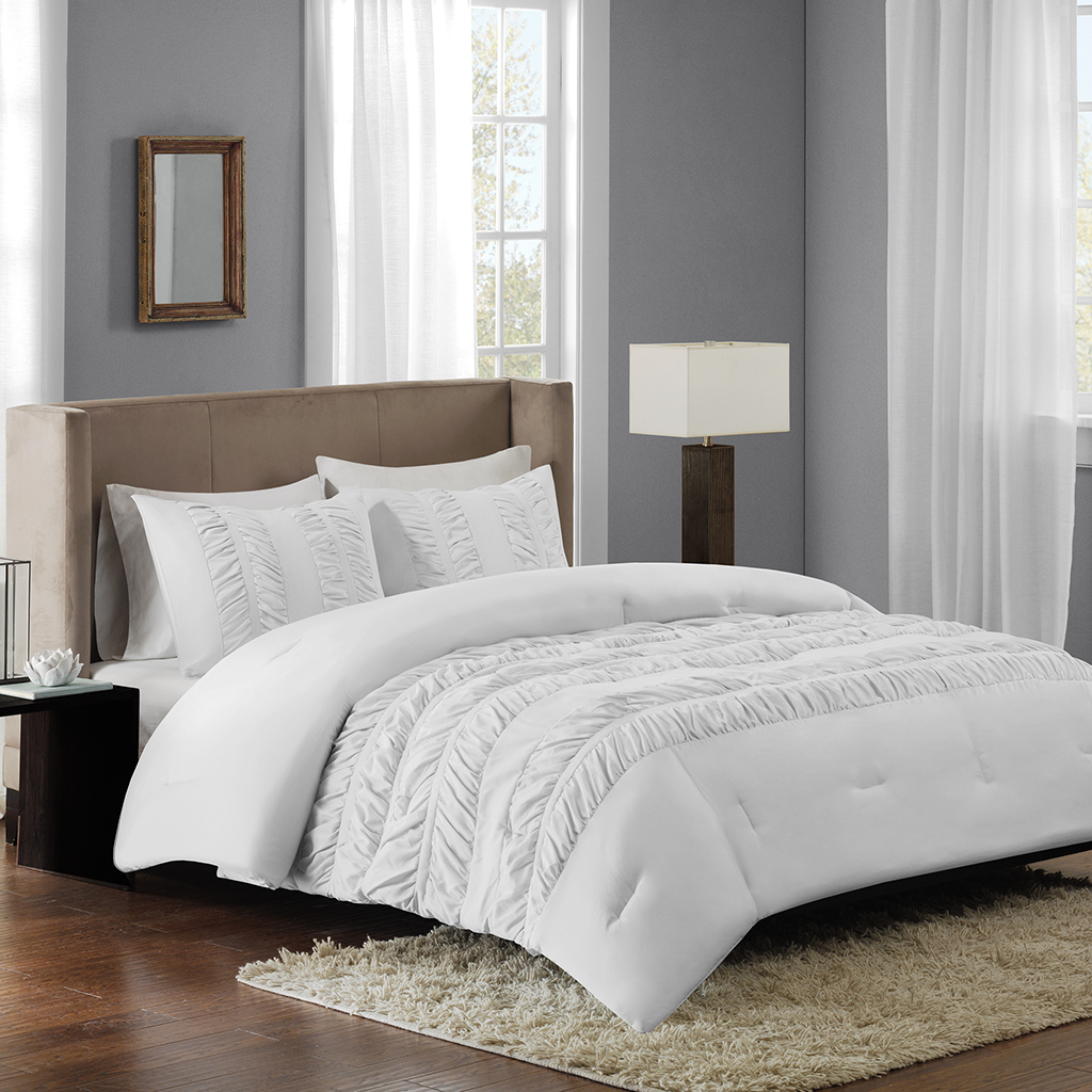 

Avenue 8 - Deanna Comforter Mini Set - White - King